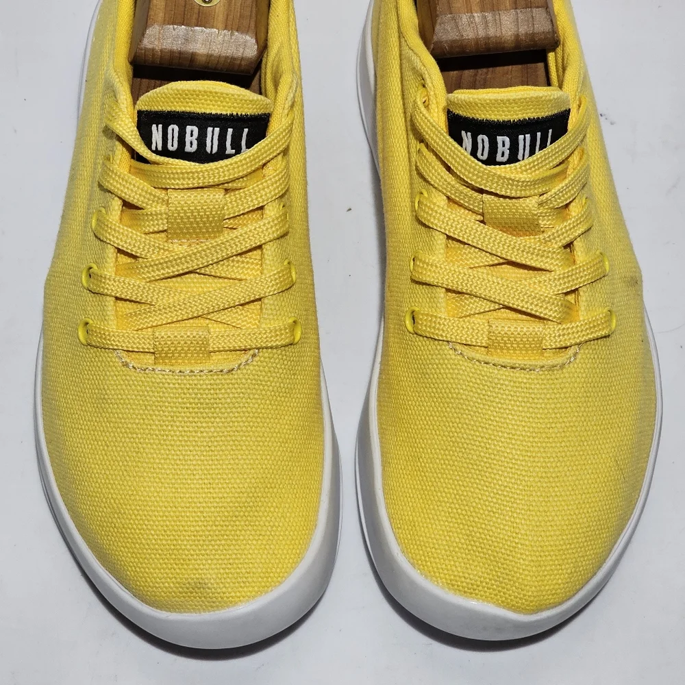 NOBULL Women’s Size 6 Canvas Trainer Sneaker Yellow Lifting Gym - Picture 8 of 13